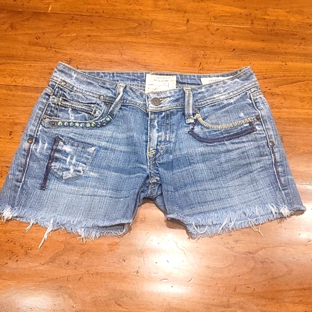 Vintage Taverniti So Jean Shorts 27 - Picture 2 of 9